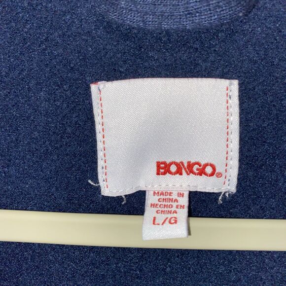 Bongo Women’s Hooded Trench Coat Size L Blue - Picture 2 of 6